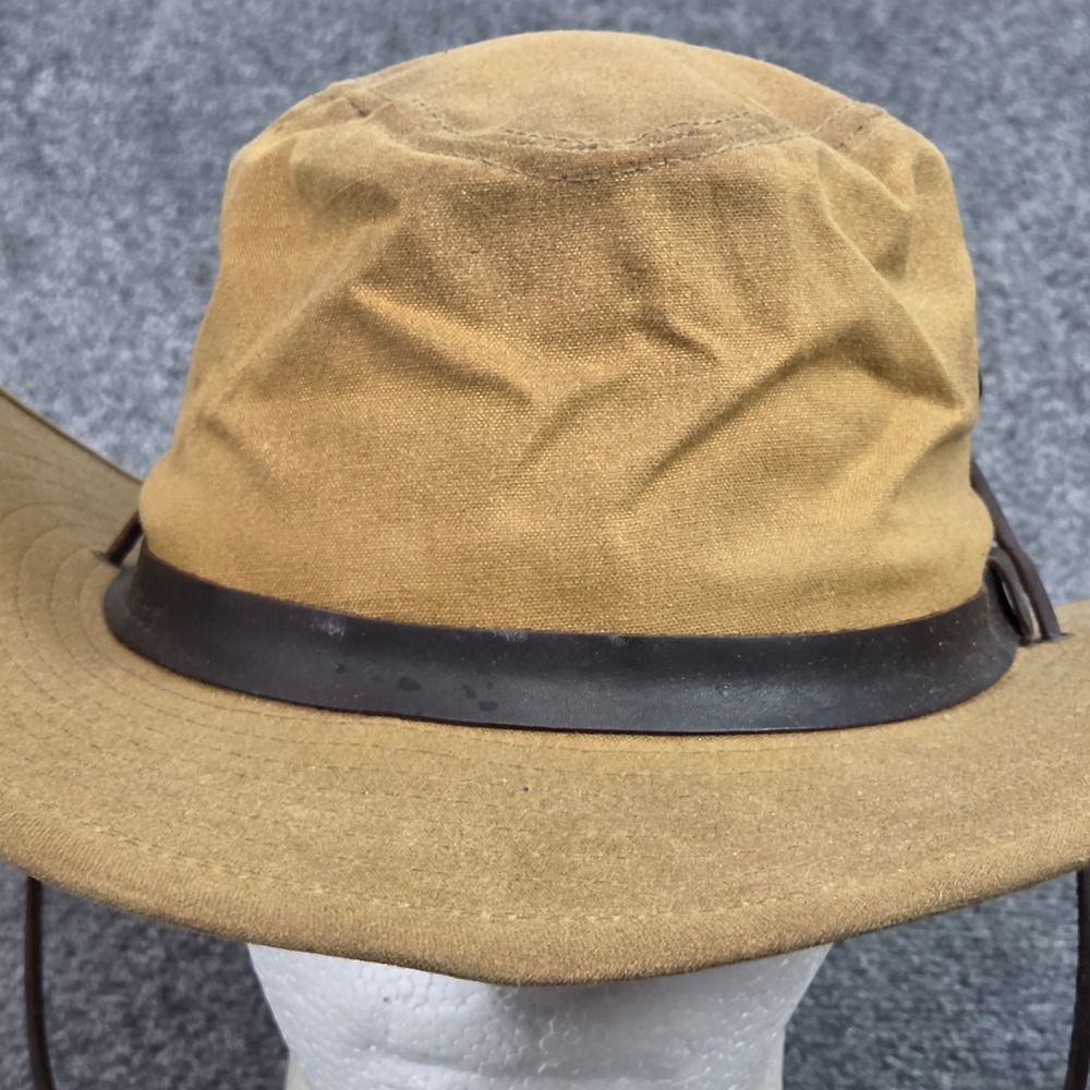 Vintage McAlister Custom Waxed Canvas Bush Hat Made in USA Outback 90s Boonie - Picture 7 of 9